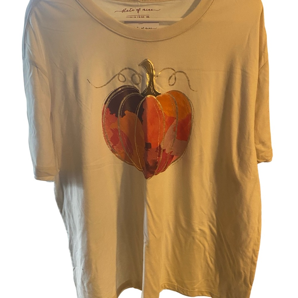 State of Mind cream/Beige Pumpkin Graphic Tee